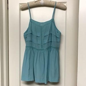 NWT Madewell Silk Peplum Cami